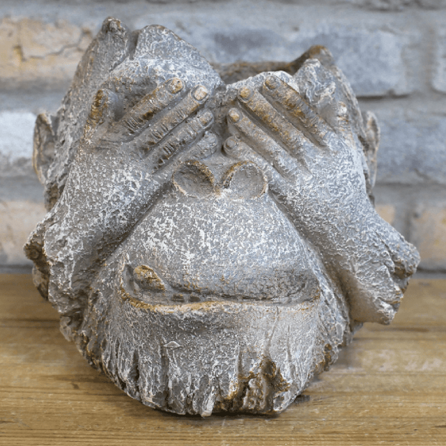 Monkey Head Planter 9449 - PLANTER POT CLAY / CERAMIC - Beattys of Loughrea