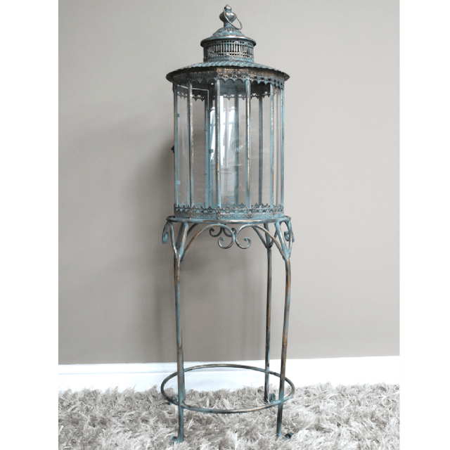 Large Lantern On Stand 120cm - CANDLE HOLDERS / Lanterns - Beattys of Loughrea