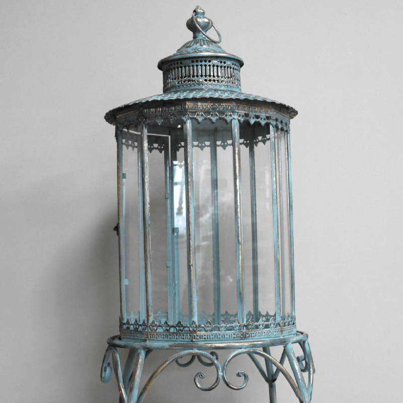 Large Lantern On Stand 120cm - CANDLE HOLDERS / Lanterns - Beattys of Loughrea