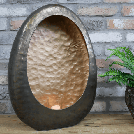 Large Metal Candle Lantern 50cm (Candle not incl.) - CANDLE HOLDERS / Lanterns - Beattys of Loughrea