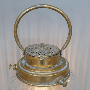 Glass Battery Operated Lantern 32cm - CANDLE HOLDERS / Lanterns - Beattys of Loughrea