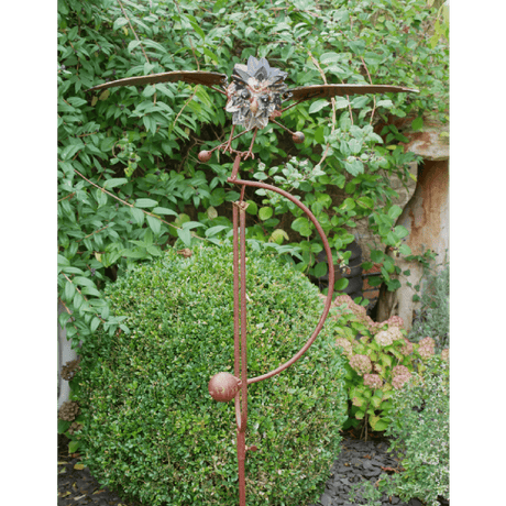 Balancing Owl on Stake Garden Decoration 120cm - GARDEN ORNAMENTS INCL SOLAR - Beattys of Loughrea