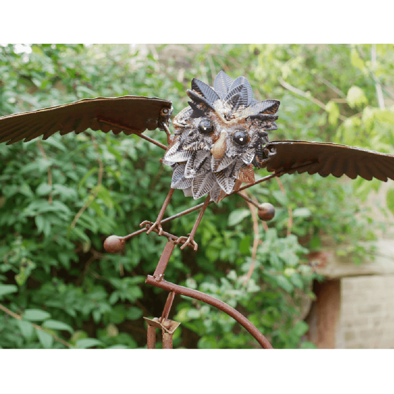 Balancing Owl on Stake Garden Decoration 120cm - GARDEN ORNAMENTS INCL SOLAR - Beattys of Loughrea