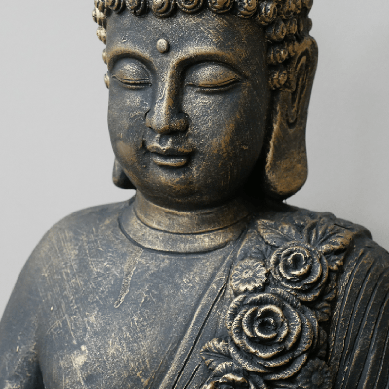 Buddha Figurine 52cm - GARDEN ORNAMENTS INCL SOLAR - Beattys of Loughrea