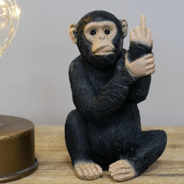 Up Yours Monkey Ornament Small 12cm - ORNAMENTS - Beattys of Loughrea