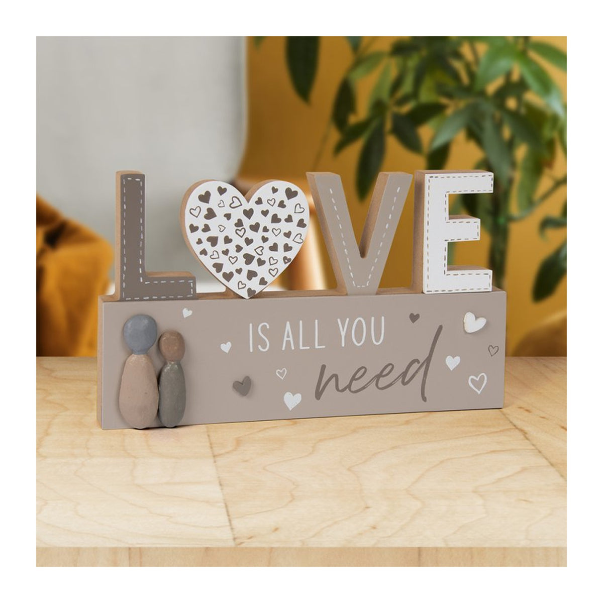 Love Wooden Standing Plaque