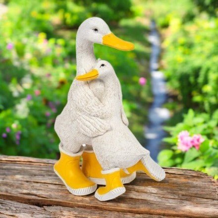 Quackers Duck And Duckling Hug Figurine - ORNAMENTS - Beattys of Loughrea