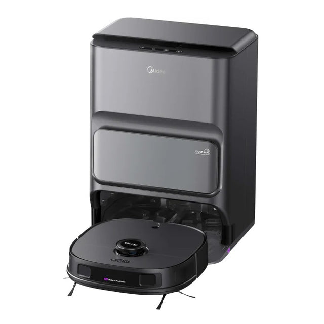 Midea V12 Robot Vacuum Cleaner and Mop Auto-Clean Station Black - ROBOT VACUUM CLEANER - Beattys of Loughrea