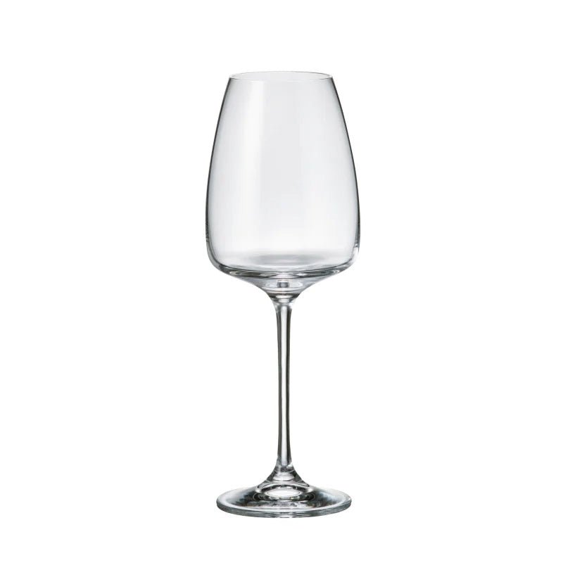Crystal Bohemia Anser White Wine Glasses 440ml Set of 6 - DRINKING GLASSES - Beattys of Loughrea