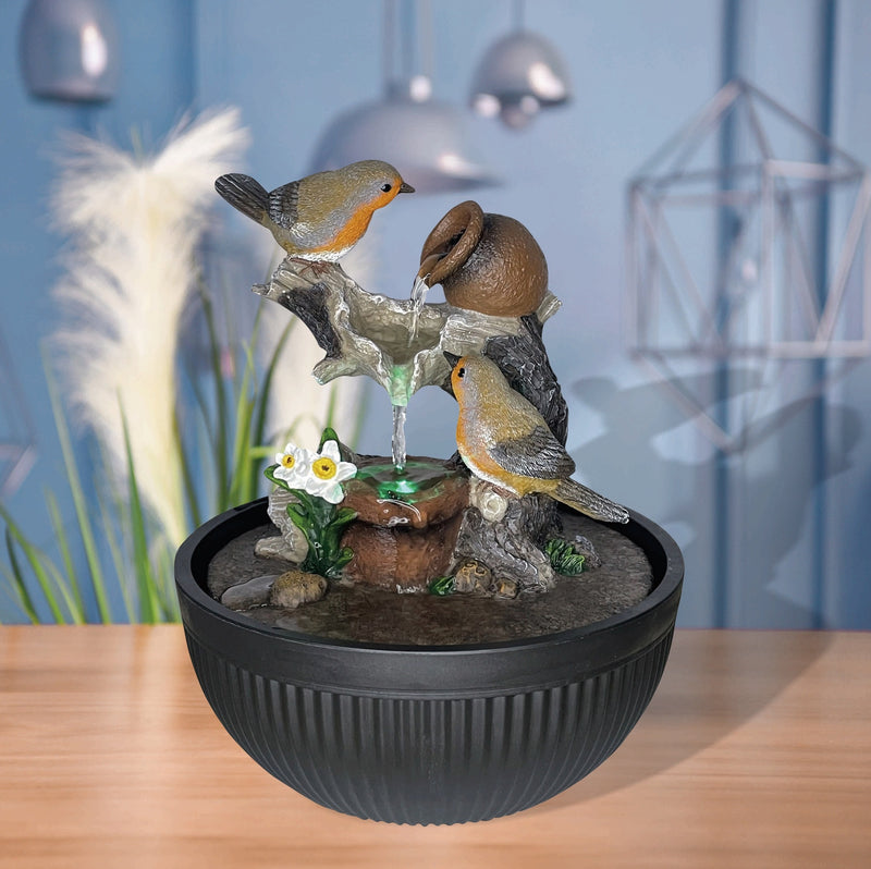 Radiant Robins Indoor Water Feature - ORNAMENTS - Beattys of Loughrea
