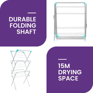 Highlands 3 Tier Clothes Airer - CLEANING CLOTHES AIRER - Beattys of Loughrea