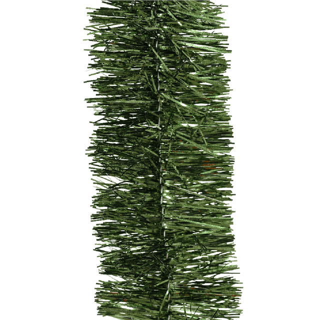 Decoris Tinsel Garland PET Shiny Pine Green 2.7m - XMAS RIBBON TINSEL - Beattys of Loughrea