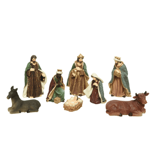Christmas Set of 8 Nativity Figures - XMAS CRIBS - Beattys of Loughrea