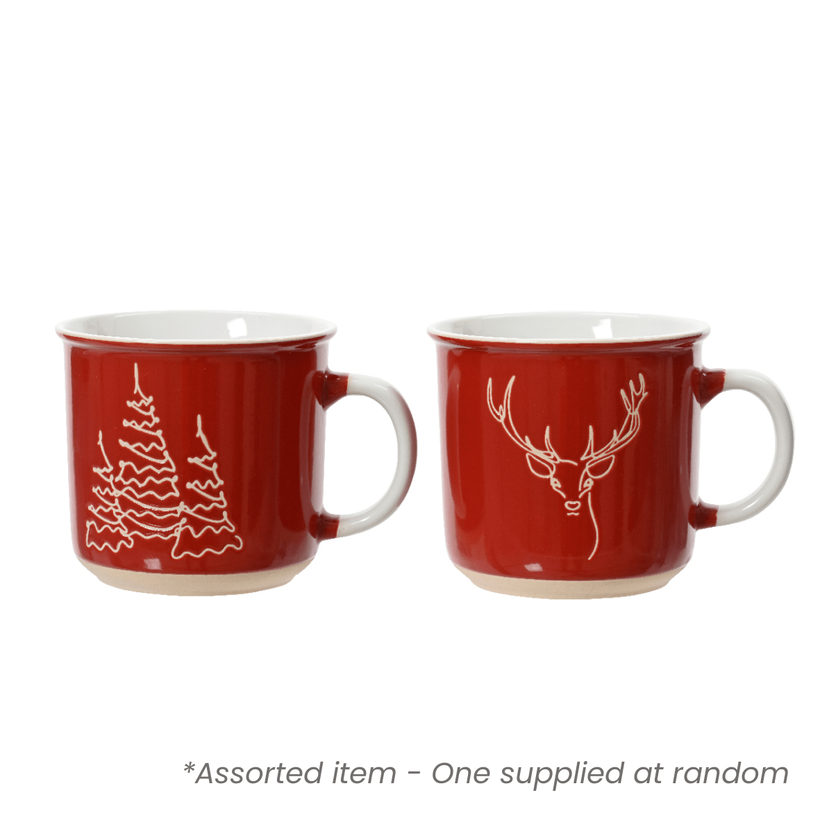 Stoneware Christmas Mug Assorted - One Supplied* - MUG SETS - Beattys of Loughrea