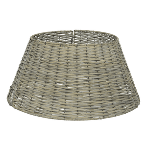 Everlands Collapsible Grey Willow Christmas Tree Skirt 70cm - XMAS TREE STANDS / BAGS / SKIRTS - Beattys of Loughrea