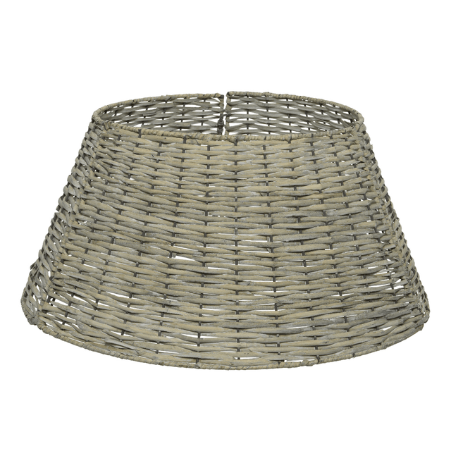 Everlands Collapsible Grey Willow Christmas Tree Skirt 70cm - XMAS TREE STANDS / BAGS / SKIRTS - Beattys of Loughrea