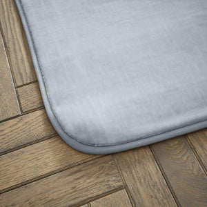 Velvet Touch Rug 60 x 110cm Silver - FLOOR/FIRESIDE RUGS - Beattys of Loughrea