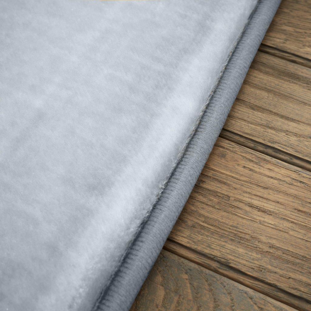 Velvet Touch Rug 60 x 110cm Silver - FLOOR/FIRESIDE RUGS - Beattys of Loughrea