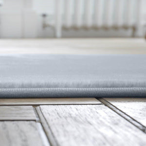 Velvet Touch Rug 60 x 110cm Silver - FLOOR/FIRESIDE RUGS - Beattys of Loughrea
