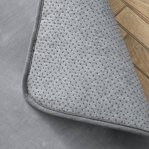 Velvet Touch Rug 60 x 110cm Silver - FLOOR/FIRESIDE RUGS - Beattys of Loughrea