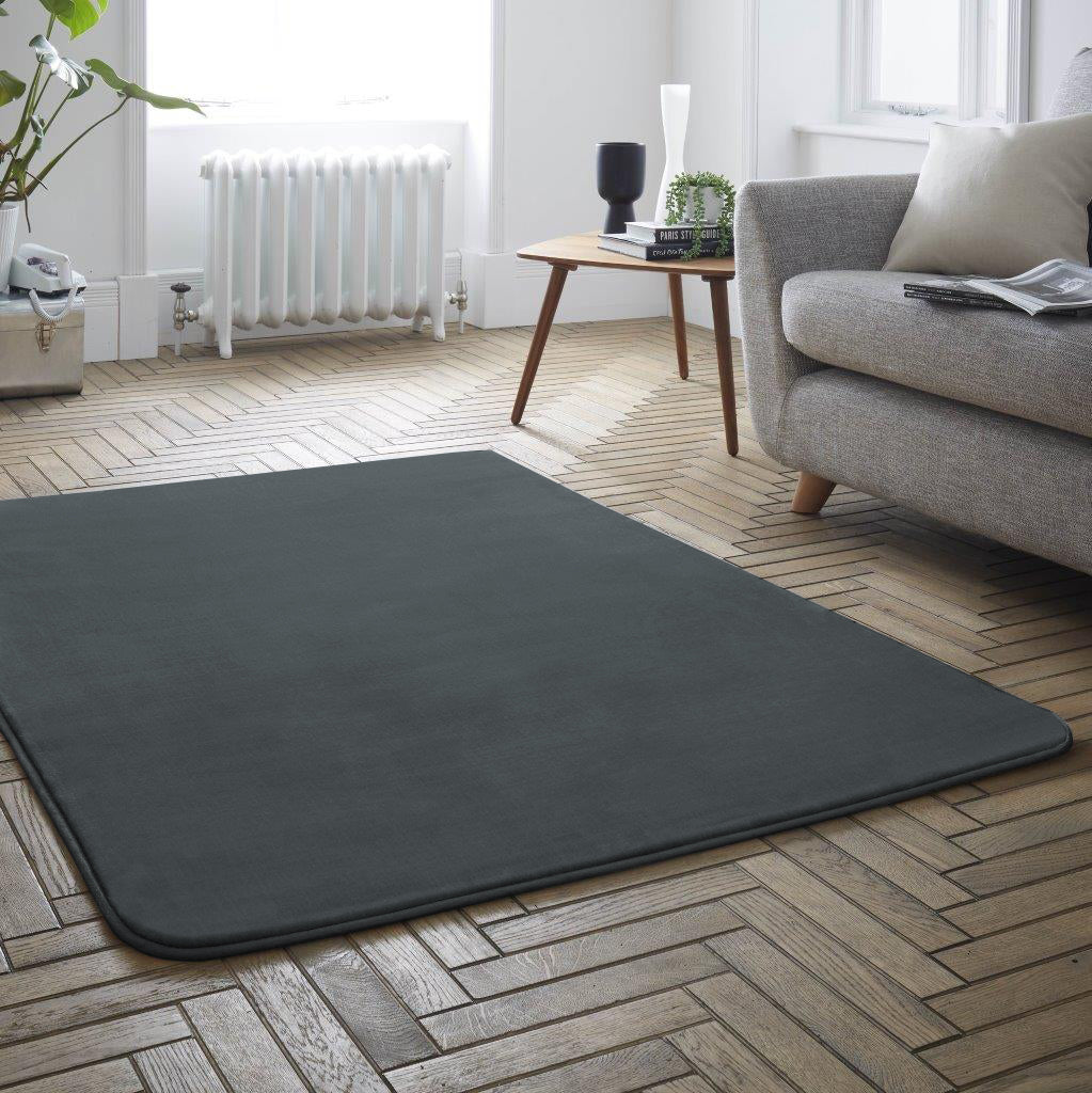 Velvet Touch Rug 60 x 110cm Charcoal - FLOOR/FIRESIDE RUGS - Beattys of Loughrea