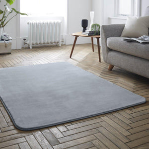 Velvet Touch Rug 100 x 150cm Silver - FLOOR/FIRESIDE RUGS - Beattys of Loughrea