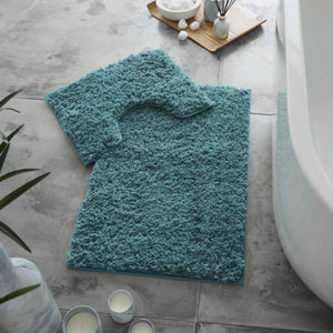 Gaveno Cavailia Ultimate Zero Twist 2pc Bath Set Teal - BATH MATS/SETS - Beattys of Loughrea