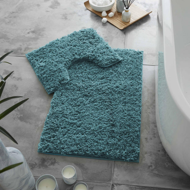 Gaveno Cavailia Ultimate Zero Twist 2pc Bath Set Teal - BATH MATS/SETS - Beattys of Loughrea
