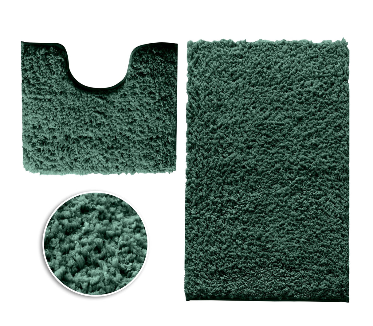 Gaveno Cavailia Ultimate Zero Twist 2pc Bath Set Green - BATH MATS/SETS - Beattys of Loughrea