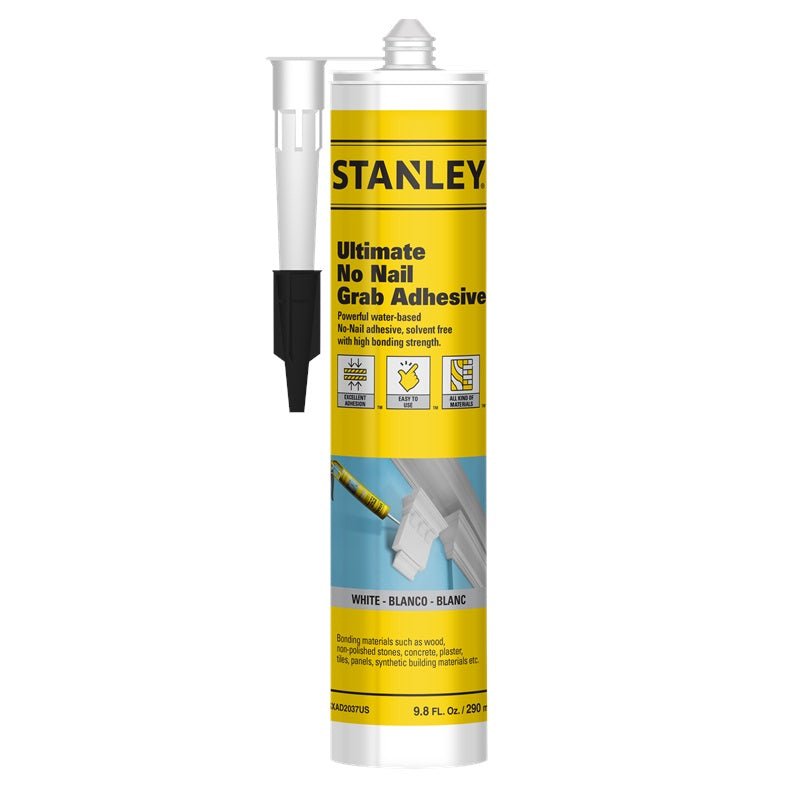 Stanley Ultimate No Nail Grab Adhesive White 290ml - GLUE/WOOD GLUE - Beattys of Loughrea