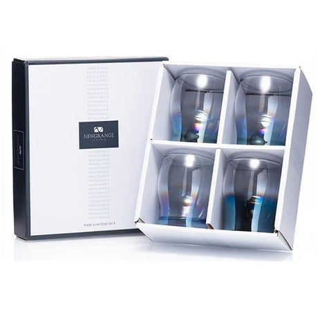 Newgrange Living Ultra Violet Lustre Set of 4 Juice Glasses - DRINKING GLASSES - Beattys of Loughrea