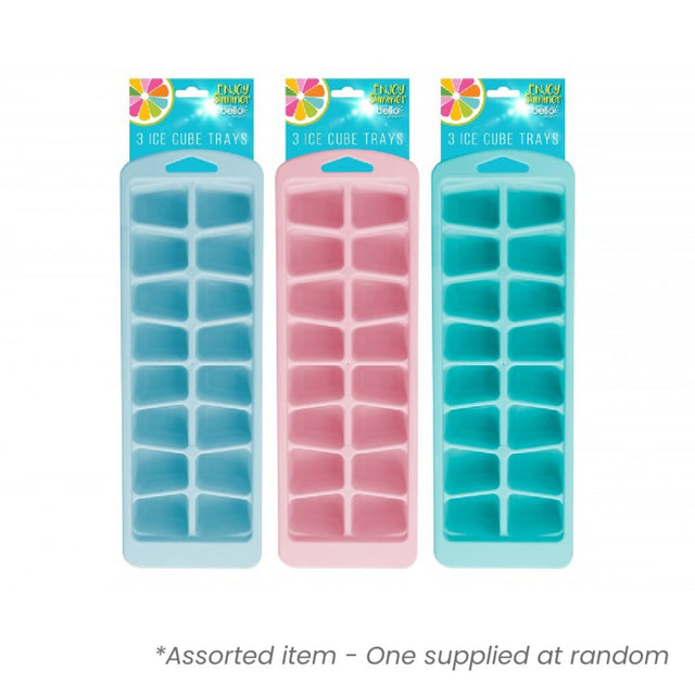 Bello Ice Cube Trays 3 Pack Assorted - One Supplied* - KITCHEN HAND TOOLS - Beattys of Loughrea