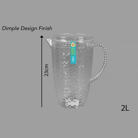 Bello 2L Plastic Pitcher Jug Clear - BBQ FUEL BBQ TOOLS, ACCESSORIES , TENT PEGS - Beattys of Loughrea