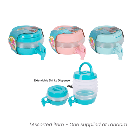 Bello Collapsible Drinks Dispenser 3.3L Assorted - One Supplied* - JUGS - Beattys of Loughrea