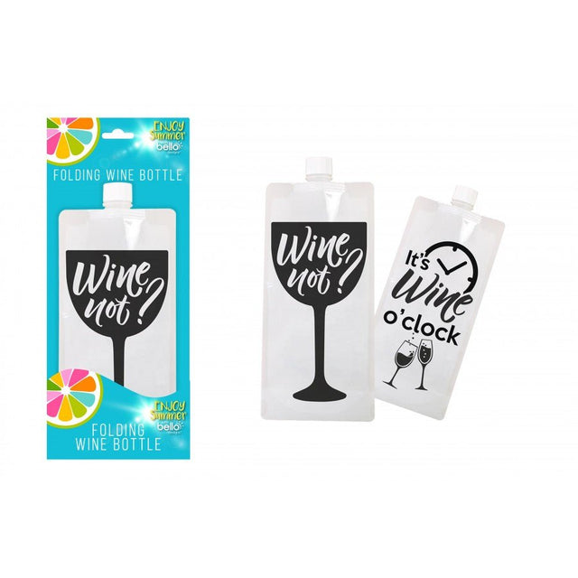 Bello Folding Wine Bottle 750ml - BBQ FUEL BBQ TOOLS, ACCESSORIES , TENT PEGS - Beattys of Loughrea