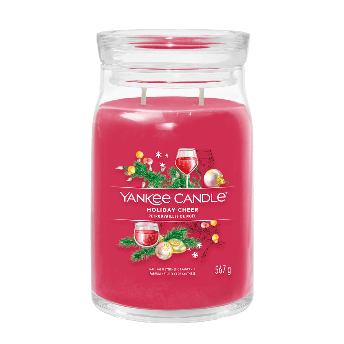 Holiday Cheer Signature Large Jar Yankee Candle 567g - CANDLES - Beattys of Loughrea