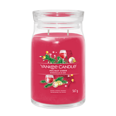 Holiday Cheer Signature Large Jar Yankee Candle 567g - CANDLES - Beattys of Loughrea