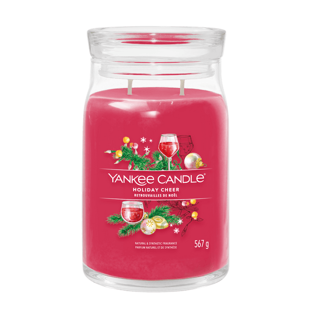 Holiday Cheer Signature Large Jar Yankee Candle 567g - CANDLES - Beattys of Loughrea