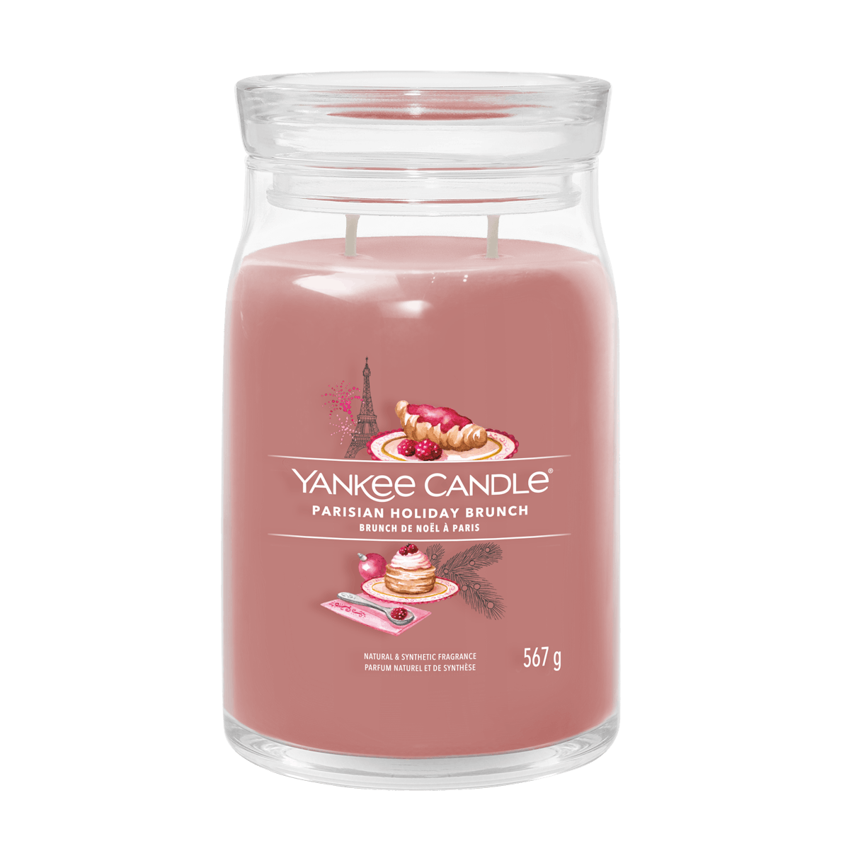 Parisian Holiday Brunch Signature Large Jar Yankee Candle 567g - CANDLES - Beattys of Loughrea