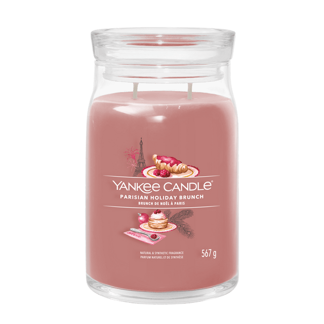 Parisian Holiday Brunch Signature Large Jar Yankee Candle 567g - CANDLES - Beattys of Loughrea