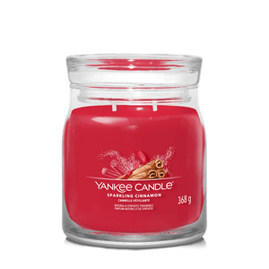 Sparkling Cinnamon Signature Medium Jar Yankee Candle 368g - CANDLES - Beattys of Loughrea