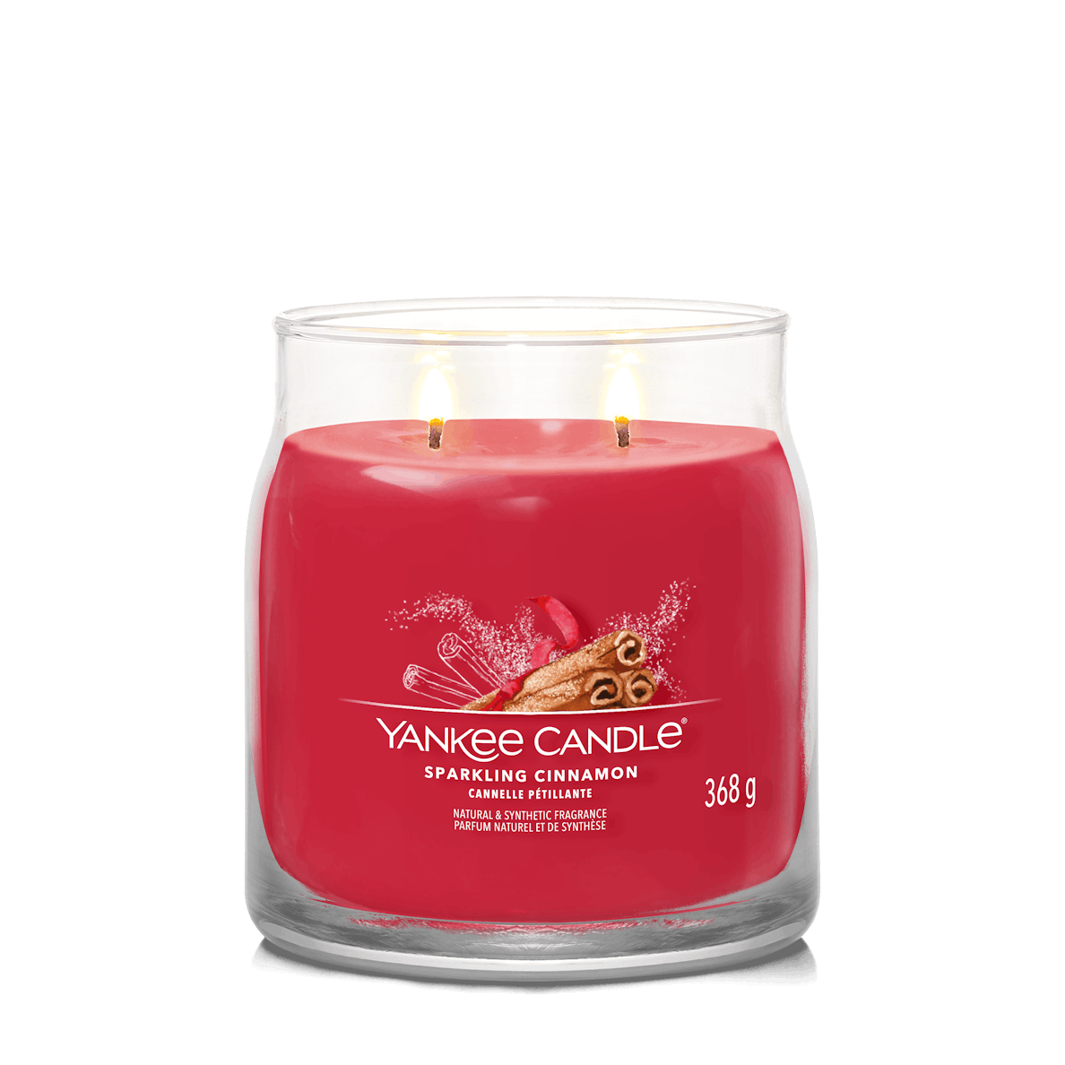 Sparkling Cinnamon Signature Medium Jar Yankee Candle 368g - CANDLES - Beattys of Loughrea