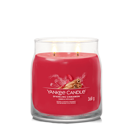 Sparkling Cinnamon Signature Medium Jar Yankee Candle 368g - CANDLES - Beattys of Loughrea