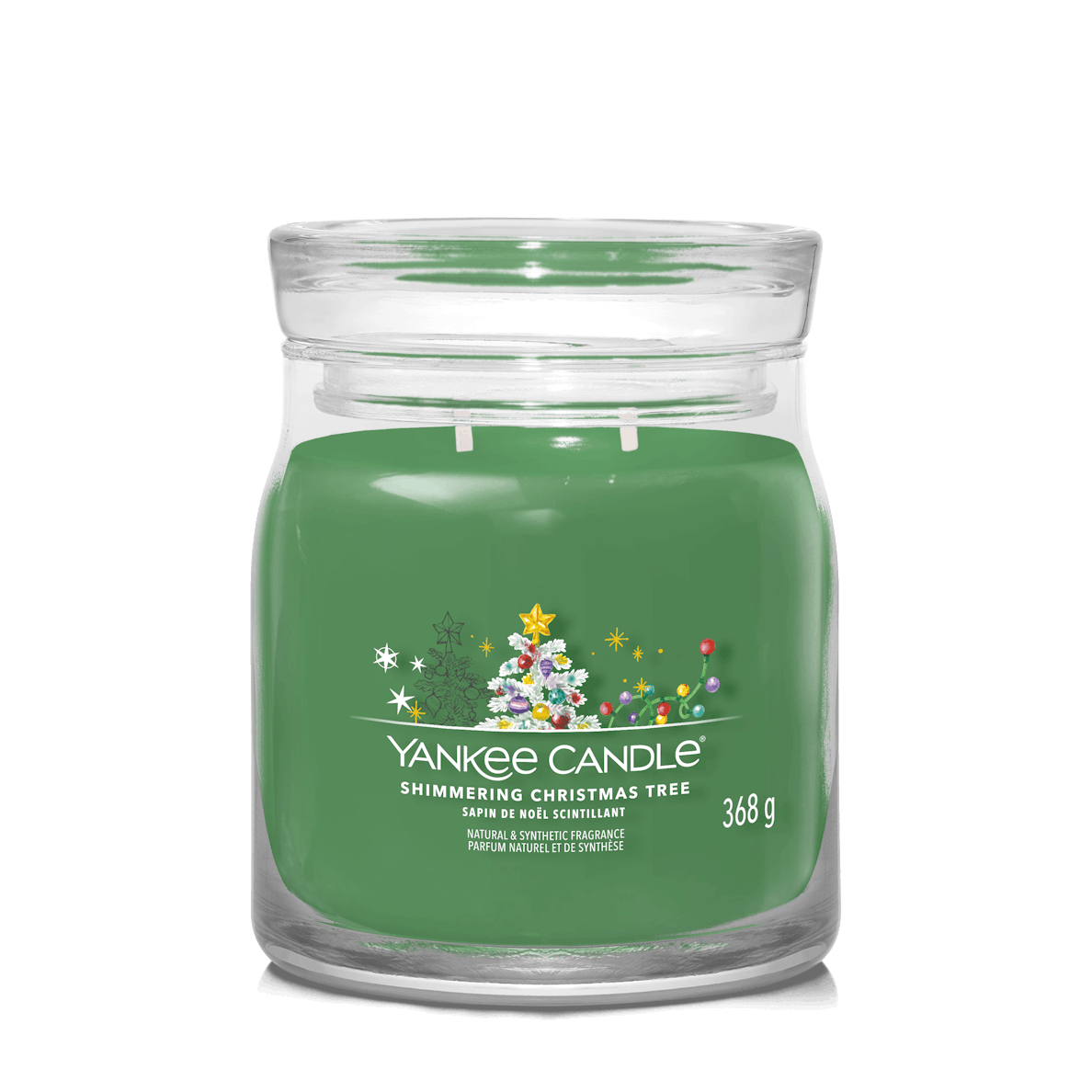 Shimmering Christmas Tree Signature Medium Jar Yankee Candle 368g - CANDLES - Beattys of Loughrea
