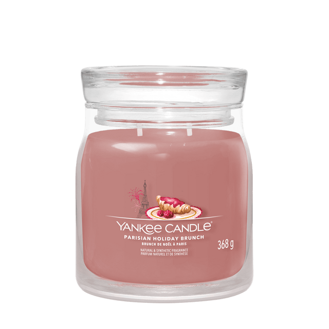 Parisian Holiday Brunch Signature Medium Jar Yankee Candle 368g - CANDLES - Beattys of Loughrea