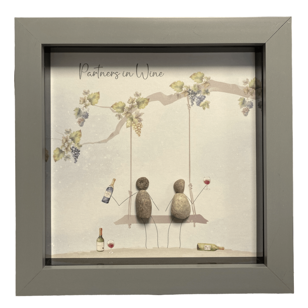 Medium Pebble Art Partners in Wine - Grey - Beattys of Loughrea | www.beattys.ie