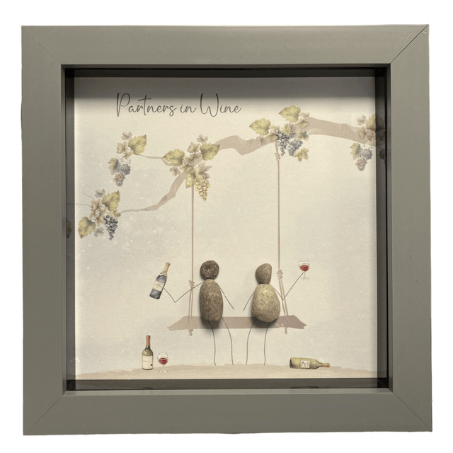 Medium Pebble Art Partners in Wine - Grey - Beattys of Loughrea | www.beattys.ie