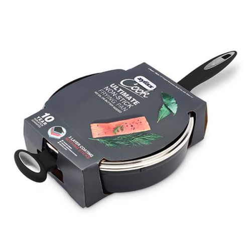 Zyliss Cook Ultimate Non-Stick Sauté Pan with Glass Lid 28cm - COOKWARE - S/STEEL - Beattys of Loughrea