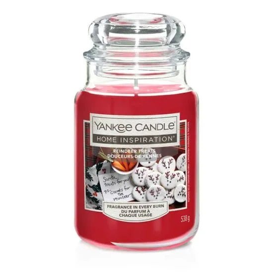 Reindeer Treats Home Inspirations Large Yankee Candle 538g - CANDLES - Beattys of Loughrea