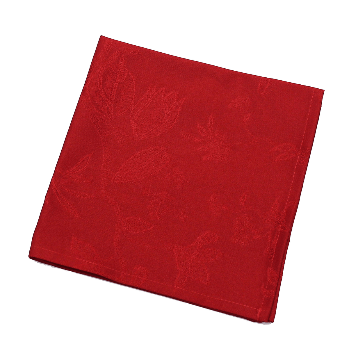 Peggy Wilkins Christabel Damask Christmas Napkin Red 45x45cm ...